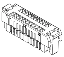 Produkt Nr. D100405-DUAL_ROW (1.00 mm Pitch Housing and Contact)